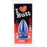 I Love Butt Plug Fat S I Love Butt 11 x 6 cm Bleu